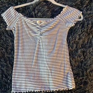 Off the Shoulder striped top
